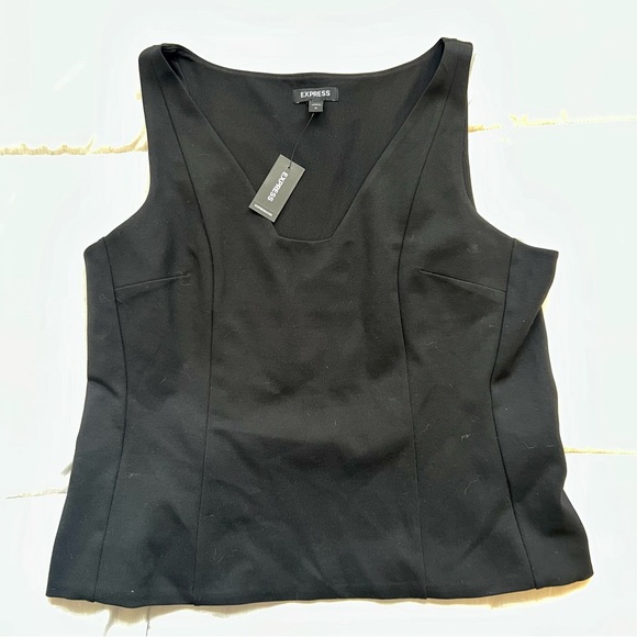 V-Neck Ponte Fitted Tank - XL - Picture 4 of 4